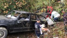 DİREKSİYON HAKİMİYETİNİ KAYBETTİ, ŞARAMPOLE UÇTU