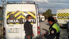 SINDIRGI’DA SERVİS ARAÇLARI DENETLENDİ