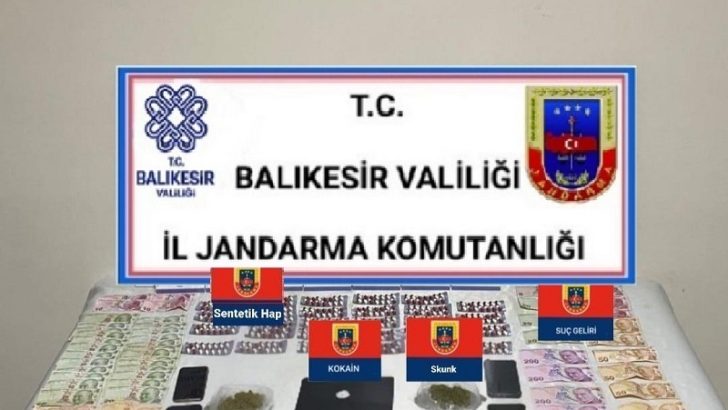 Sındırgı’da uyuşturucu operasyonu
