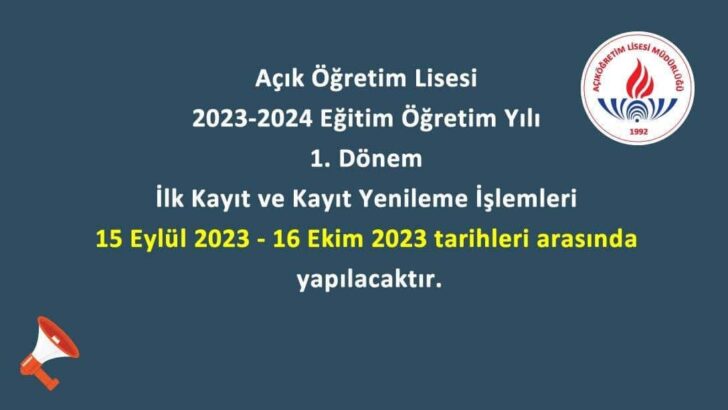 AÖL kayıt işlemleri başladı