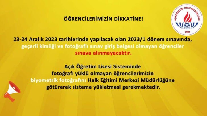 HEM’ den sınav giriş uyarısı
