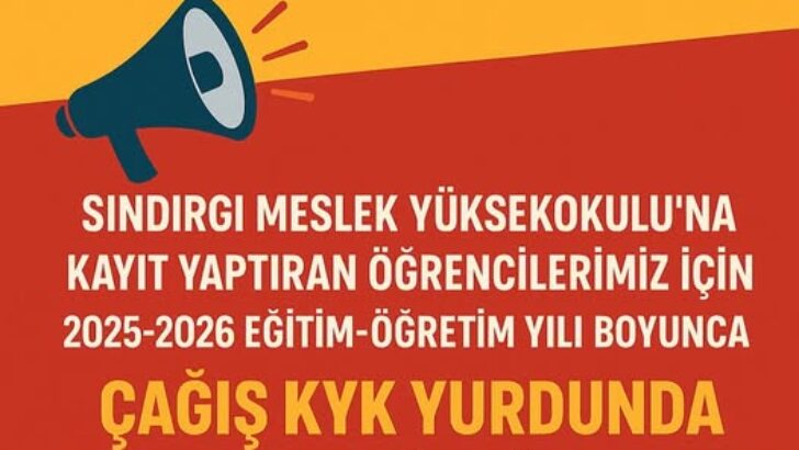 MYO Öğrencilerine KYK Yurdu
