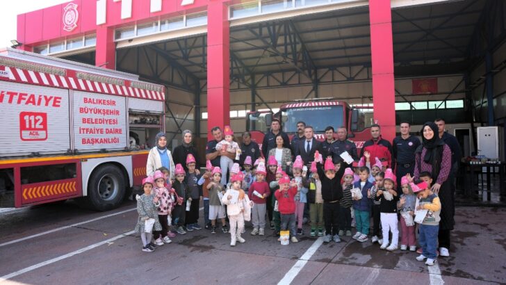 Minik Öğrencilerden İtfaiyecilere Ziyaret