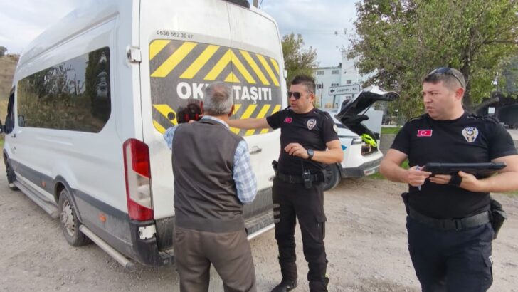 Servis Araçları Denetlendi