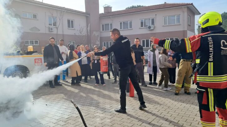 Hastanede Yangın Tatbikatı